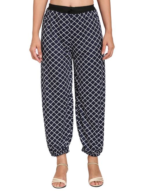drawstring waist harem trouser - 17299531 - Very Small Image - 1