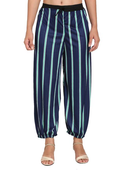 drawstring waist harem trouser - 17299540 - Very Small Image - 1