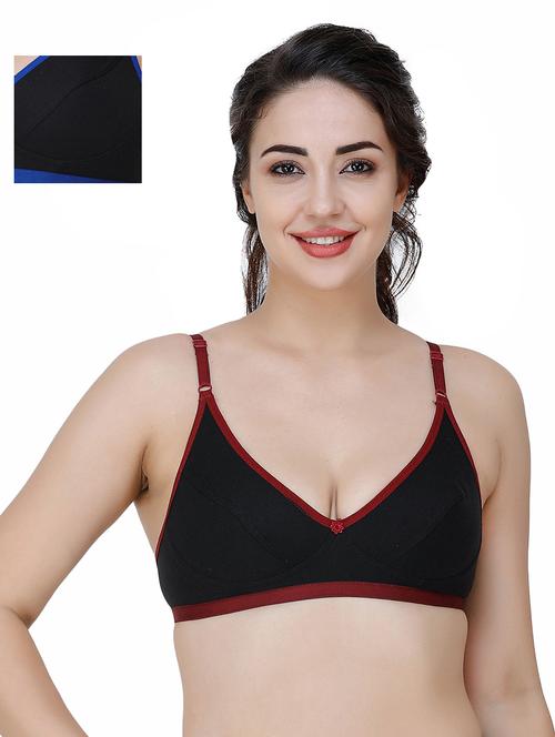 set of 2 floral patch minimizer bra - 17299578 - Very Small Image - 1