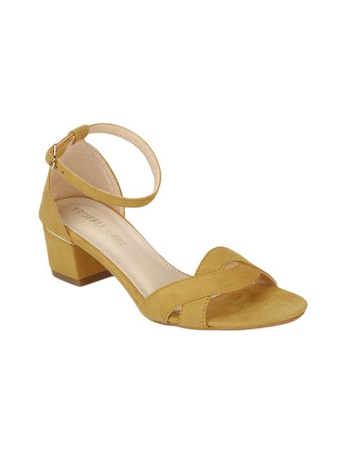 mustard ankle strap sandal - 17300121 - Very Small Image - 1