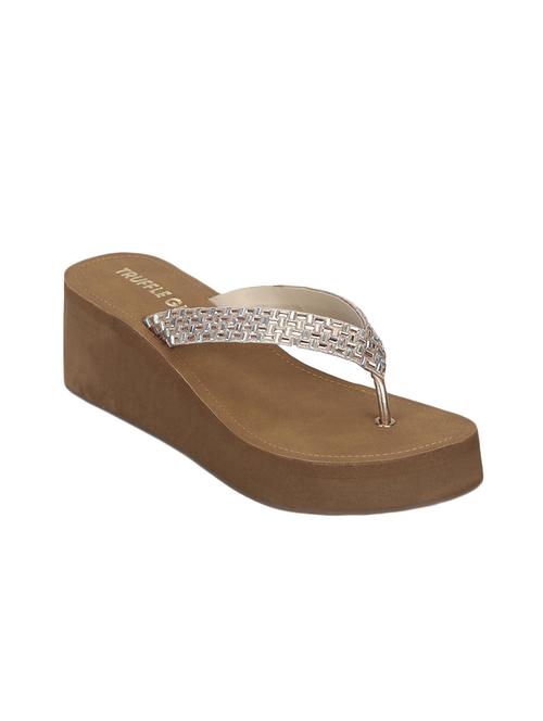 gold pu toe separator sandals - 17300132 - Very Small Image - 1