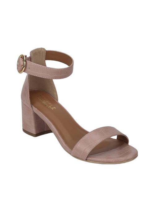 pink pu ankle strap sandals - 17300134 - Very Small Image - 1