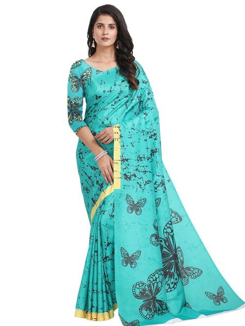 self design printed saree - 17324241 - Very Small Image - 1