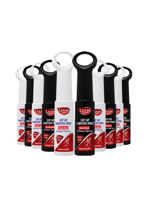 lilium clip cap sanitizer spray with liquid, use to press door-bell, elevator buttons, pack of 10 - 17324319 - Very Small Image - 1