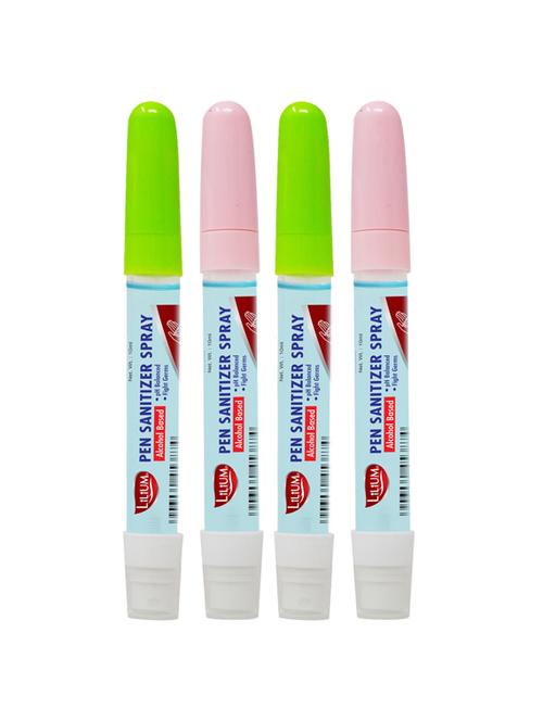 lilium pen sanitizer spray with liquid, use to press door-bell, elevator buttons, pack of 4 - 17324321 - Very Small Image - 1