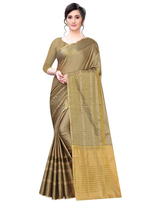 solid woven saree - 17324582 - Very Small Image - 1
