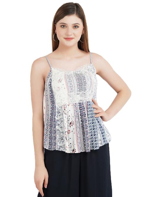 lace detail cami neck top - 17325363 - Very Small Image - 1