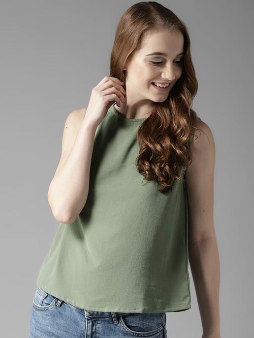 crew neck sleeveless top - 17326874 - Very Small Image - 1