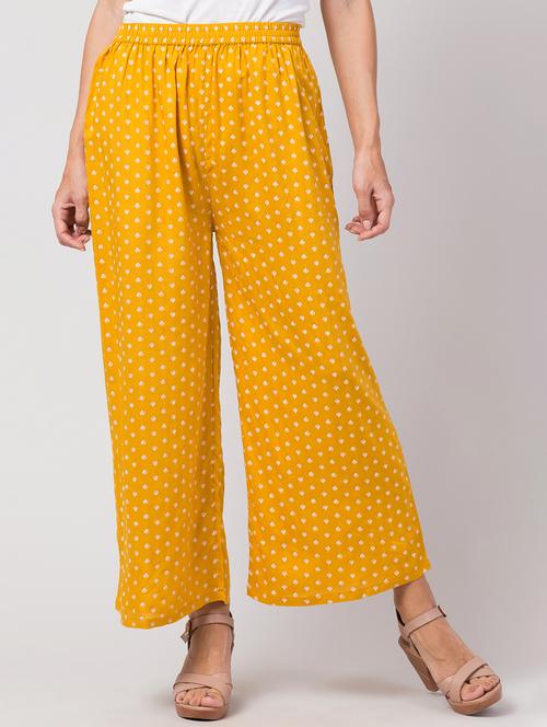 printed straight palazzo - 17327314 - Very Small Image - 1