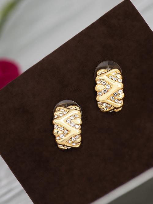 white metal studs earring - 17327762 - Very Small Image - 1