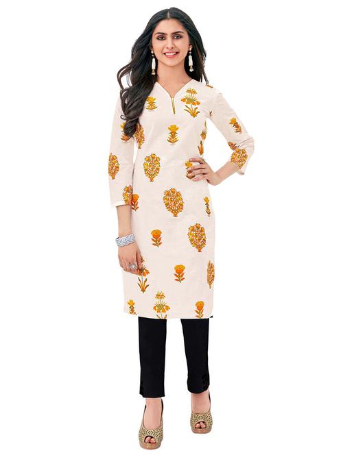 floral straight kurta - 17328259 - Very Small Image - 1