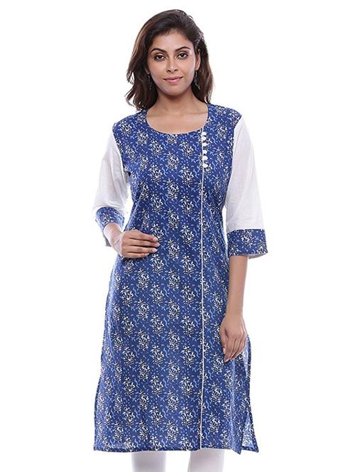 printed straight kurta - 17328271 - Very Small Image - 1