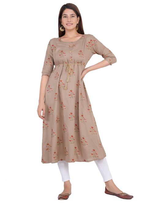 floral a-line kurta - 17332809 - Very Small Image - 1