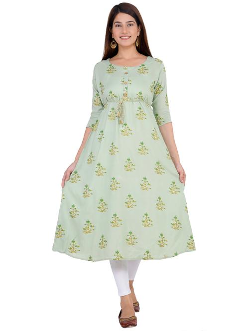 floral a-line kurta - 17332810 - Very Small Image - 1