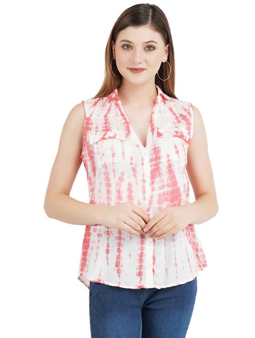 tie & dye crop shirt - 17333048 - Very Small Image - 1