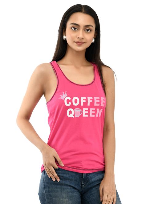quirky text tank tee - 17333642 - Very Small Image - 1
