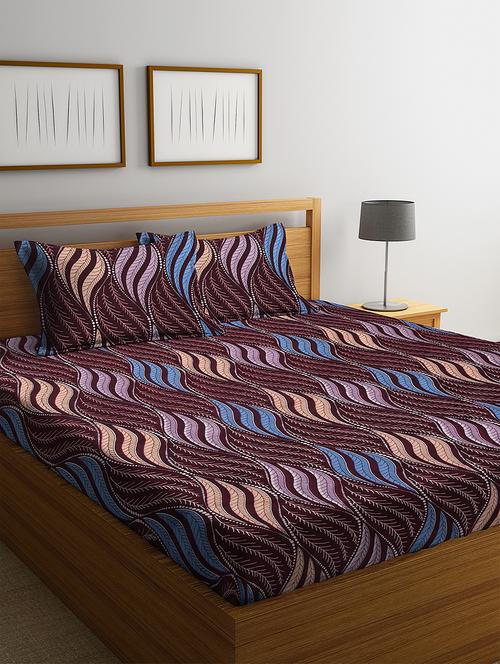 microfiber double bed sheet with two pillow cover - 17333809 - Very Small Image - 1