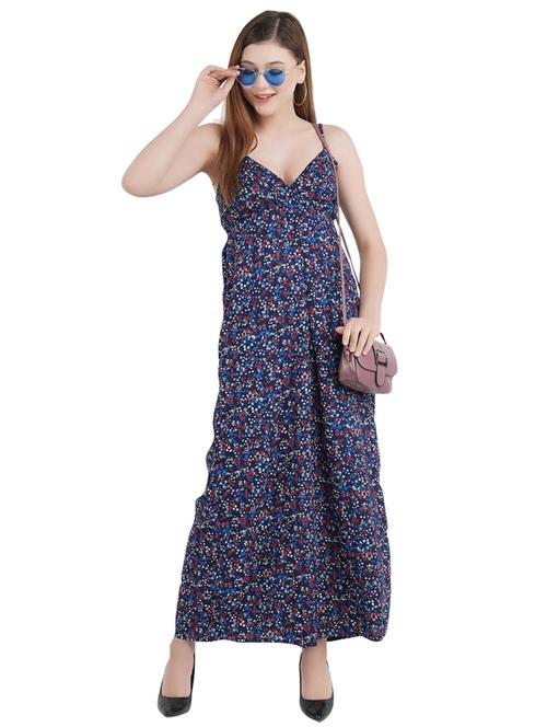 cami neck floral full leg jumpsuit - 17334069 - Very Small Image - 1