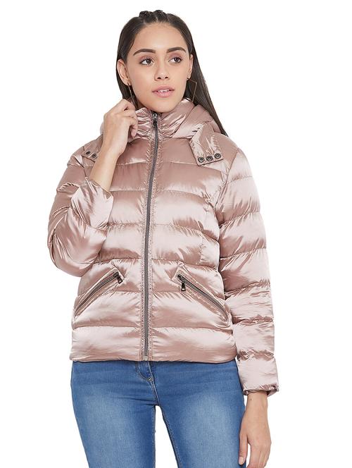 hooded neck quilted jacket - 17334146 - Very Small Image - 1
