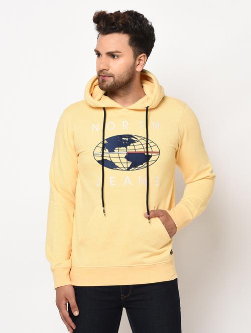 yellow chest print sweatshirt - 17334988 - Very Small Image - 1