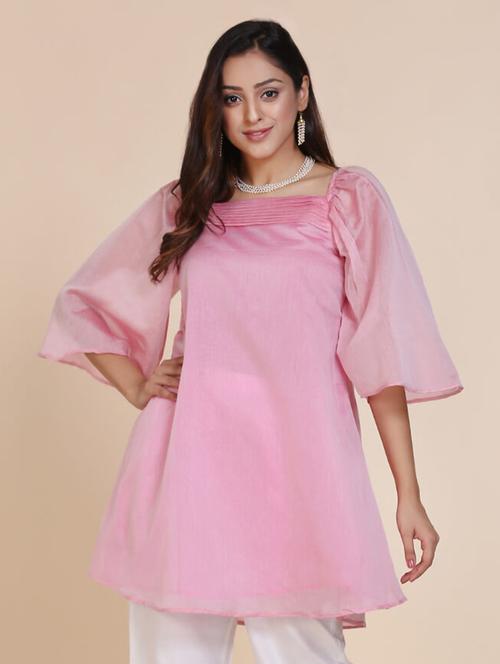 solid a-line kurta - 17335846 - Very Small Image - 1