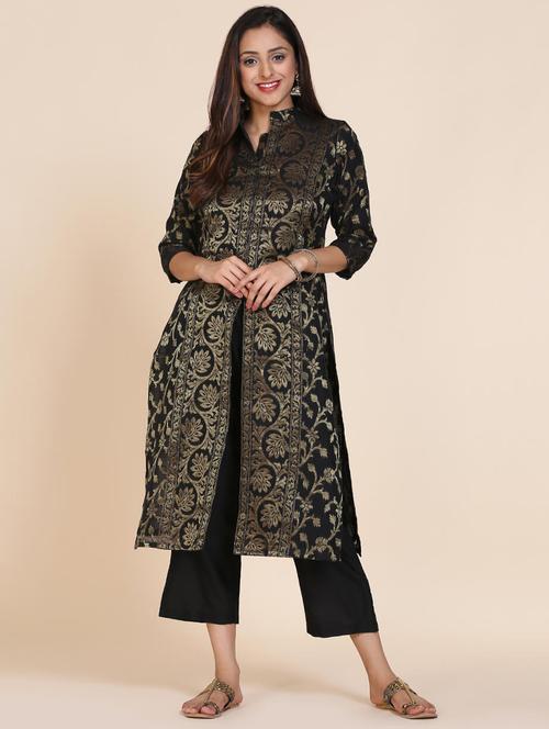 floral straight kurta - 17335852 - Very Small Image - 1