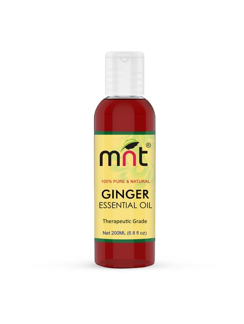 mnt ginger essential oil - pure, natural & undiluted oil for hair, skin, body & aromatherapy (200ml) - 17335932 - Very Small Image - 1