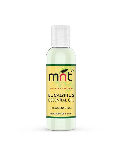 mnt eucalyptus essential oil - pure natural & undiluted oil for hair, skin, body & aromatherapy (200ml) - 17335938 - Very Small Image - 1