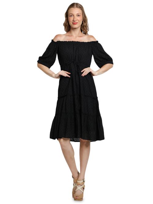 off shoulder tiered dress - 17336057 - Very Small Image - 1