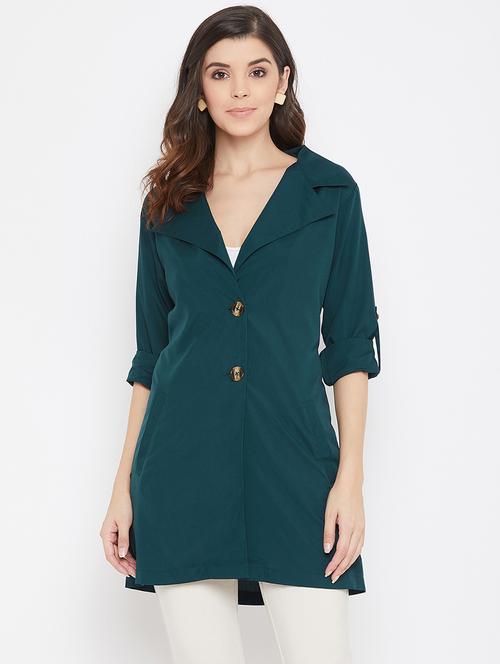 lapel neck coat tunic - 17337076 - Very Small Image - 1