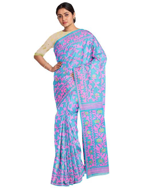 women's self design multi colored saree - 17337155 - Very Small Image - 1