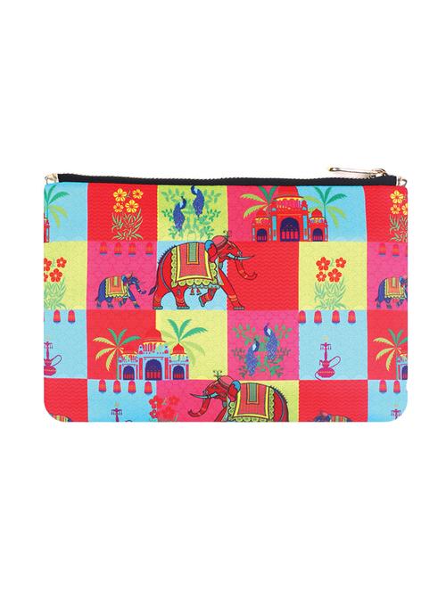 multi colored satin quirky pouch - 17337608 - Very Small Image - 1