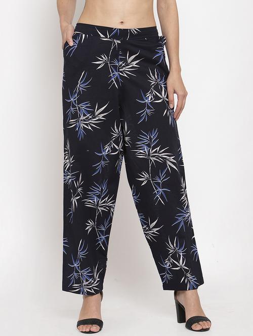 high rise floral trouser - 17338458 - Very Small Image - 1