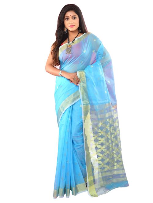 zari work handloom saree - 17338526 - Very Small Image - 1