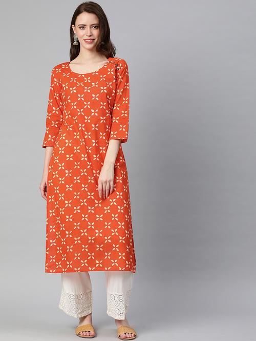 floral straight kurta - 17338955 - Very Small Image - 1