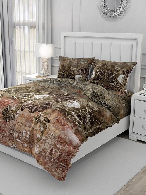 cotton double bedsheet ultra super king size with 2 pillow cover - 17340248 - Very Small Image - 1