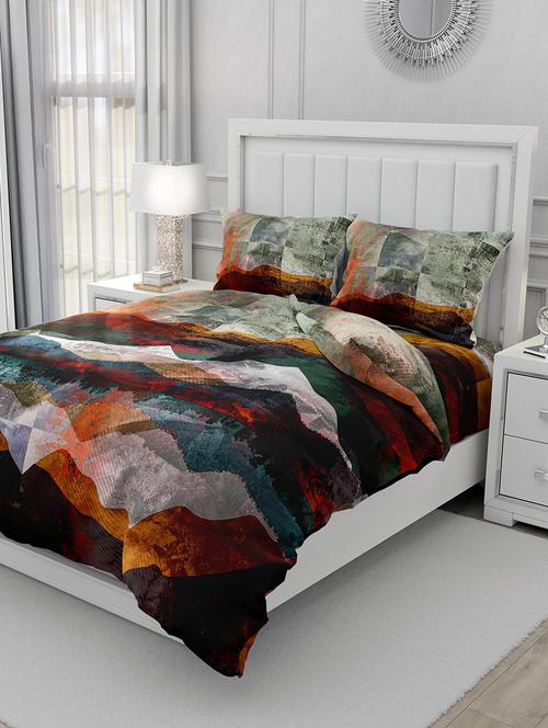 cotton double bedsheet ultra super king size with 2 pillow cover - 17340290 - Very Small Image - 1