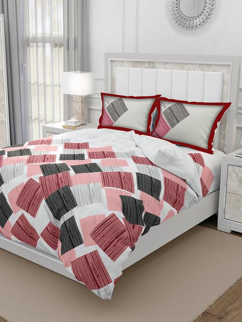 cotton double bedsheet super king size with 2 pillow covers - 17340526 - Very Small Image - 1