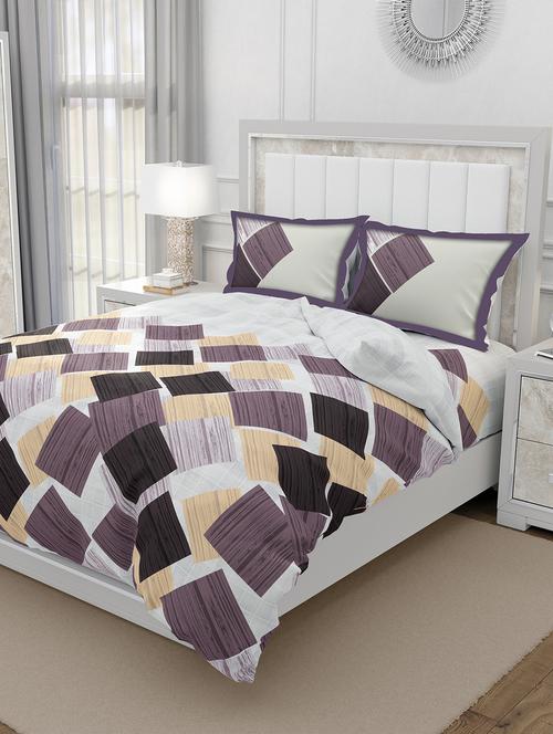 cotton double bedsheet super king size with 2 pillow covers - 17340527 - Very Small Image - 1