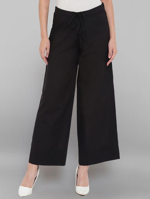 drawstring waist palazzo - 17340612 - Very Small Image - 1