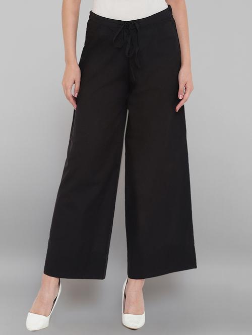 drawstring waist palazzo - 17340613 - Very Small Image - 1