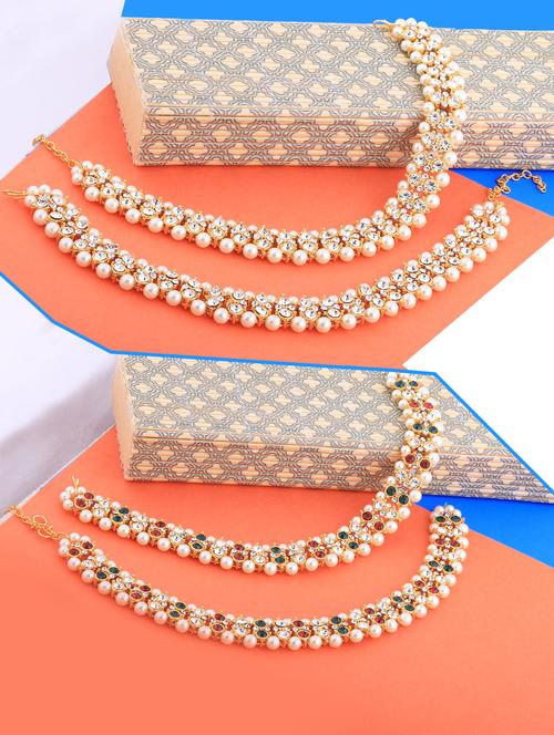gold tone gold plated payal - 17340726 - Very Small Image - 1
