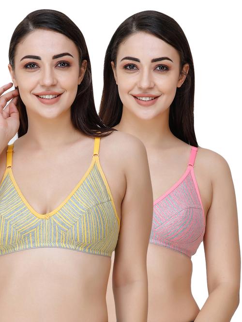 set of 2 bow patch bra - 17341396 - Very Small Image - 1