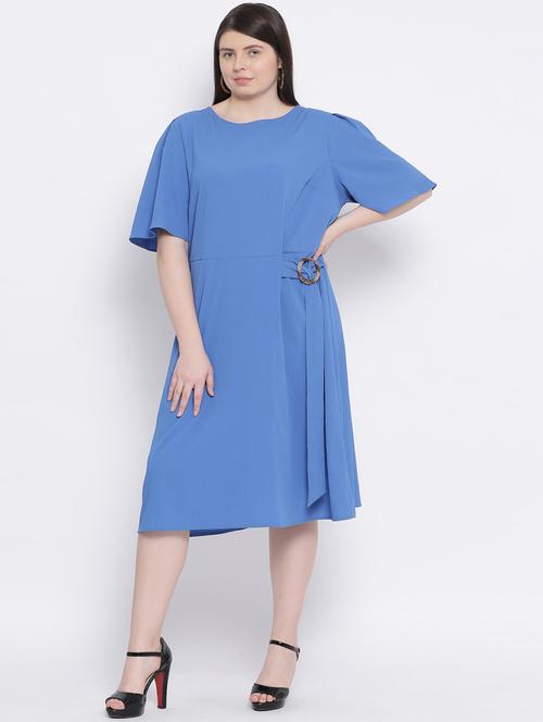 flutter sleeves plus dress - 17341465 - Very Small Image - 1
