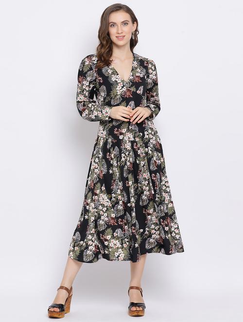 floral a-line dress - 17341472 - Very Small Image - 1