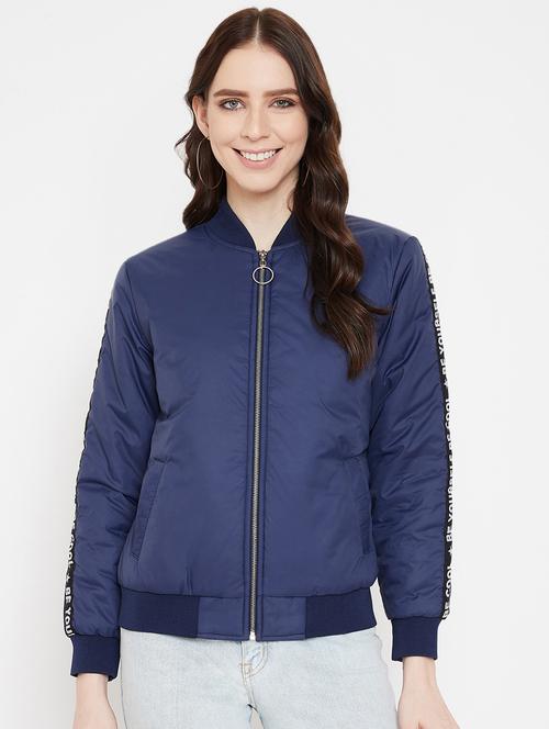 zip up bomber jacket - 17341601 - Very Small Image - 1