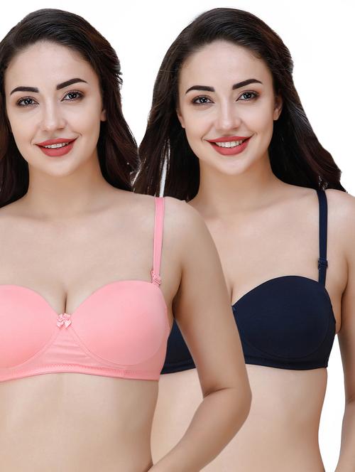 set of 2 detachable strap t-shirt bra - 17342989 - Very Small Image - 1
