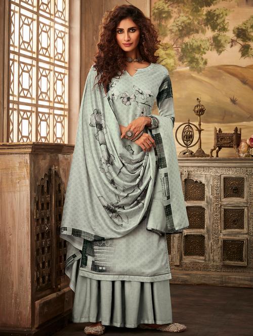 digital print unstitched suit - 17343134 - Very Small Image - 1