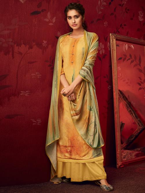 digital print unstitched suit - 17343138 - Very Small Image - 1