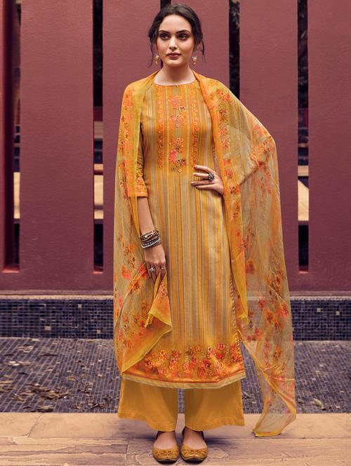 digital print unstitched suit - 17343147 - Very Small Image - 1